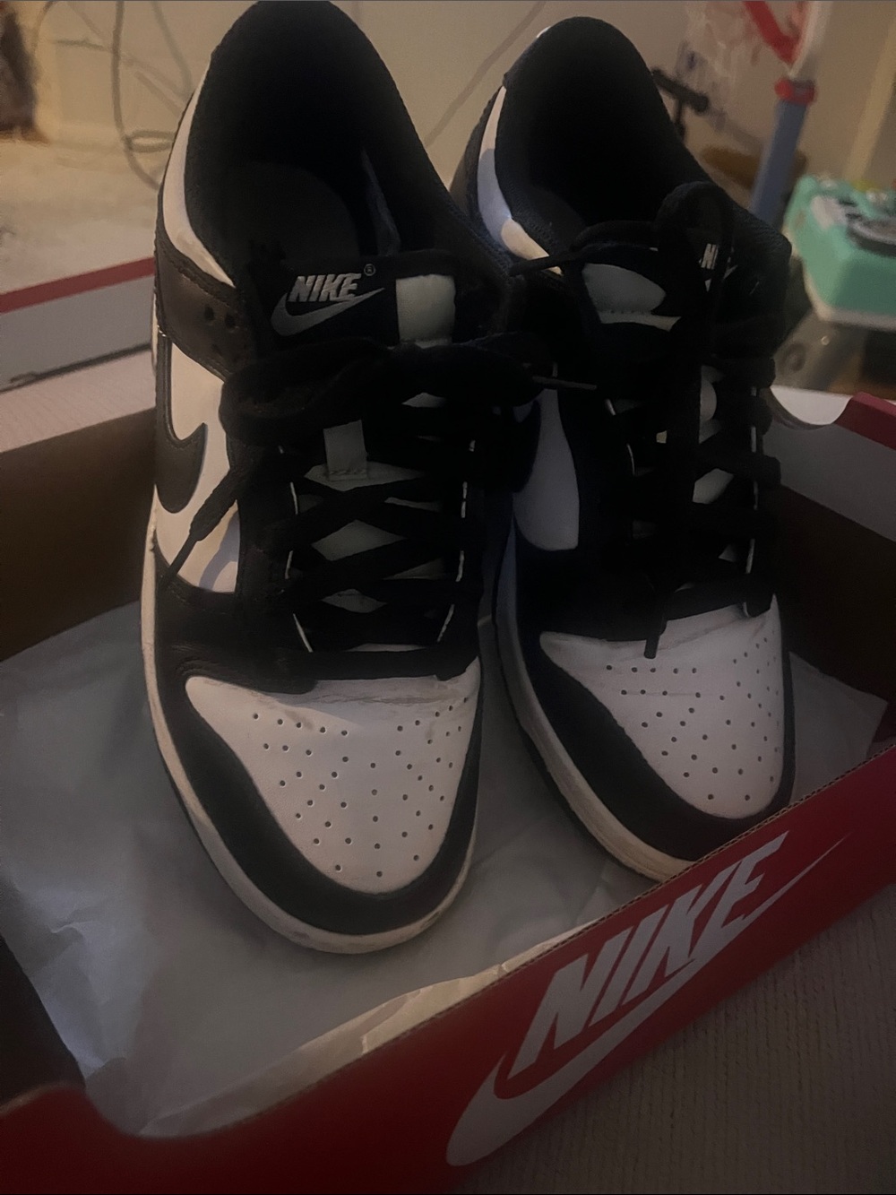 Nike Black and White Low-Top Panda Dunks